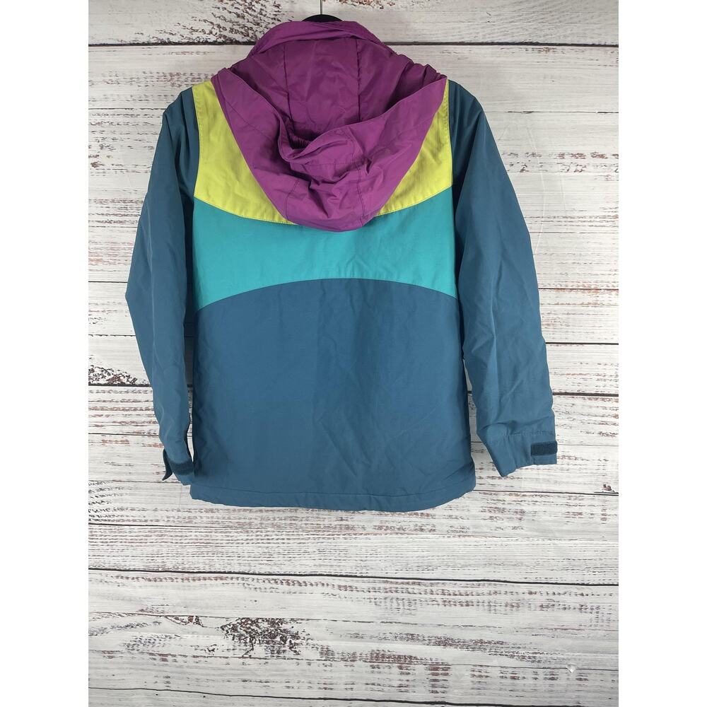 Burton Jacket Girls Medium Blue Teal DRYRIDE Hooded Insulated Snowboard Ski - Picture 7 of 9